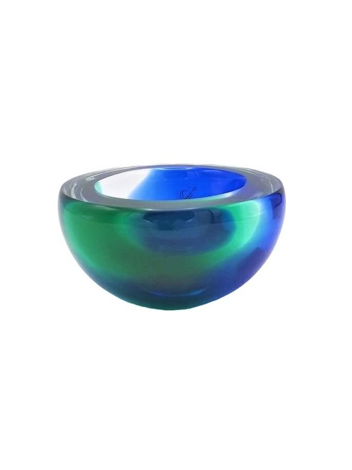 MURANO CAM TABAK MAVİ YEŞİL