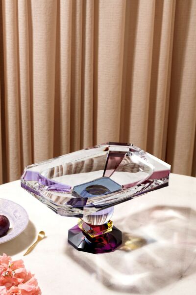 REFLECTIONS COPENHAGEN GEORGİA BOWL -KRİSTAL AYAKLI ŞEKERLİK-36*25*20 CM