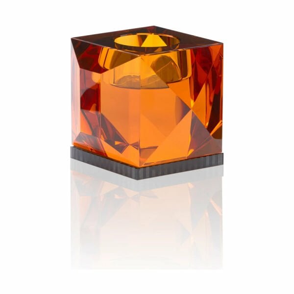 REFLECTIONS KRİSTAL ŞAMDAN AMBER ŞEFFAF SİYAH