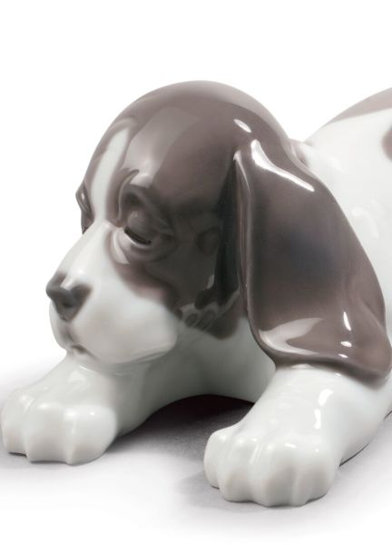 Lladro Sleepy Puppy Köpek Figürü 6 cm