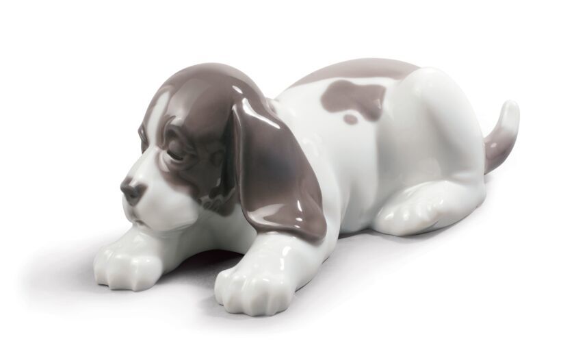 Lladro Sleepy Puppy Köpek Figürü 6 cm