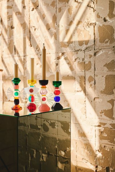 REFLECTIONS COPENHAGEN ''CARMİNA CANDLEHOLDER'' KRİSTAL ŞAMDAN (h: 16 cm)