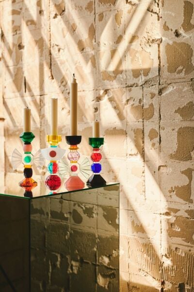 REFLECTIONS COPENHAGEN ''AYA CANDLEHOLDER'' KRİSTAL ŞAMDAN