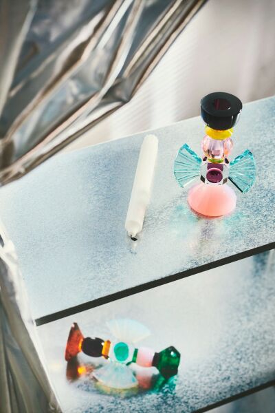 REFLECTIONS COPENHAGEN ''LAGUNA CANDLEHOLDER'' KRİSTAL ŞAMDAN