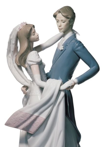 Lladro I Love You Truly Couple Çift Figürü 37 cm