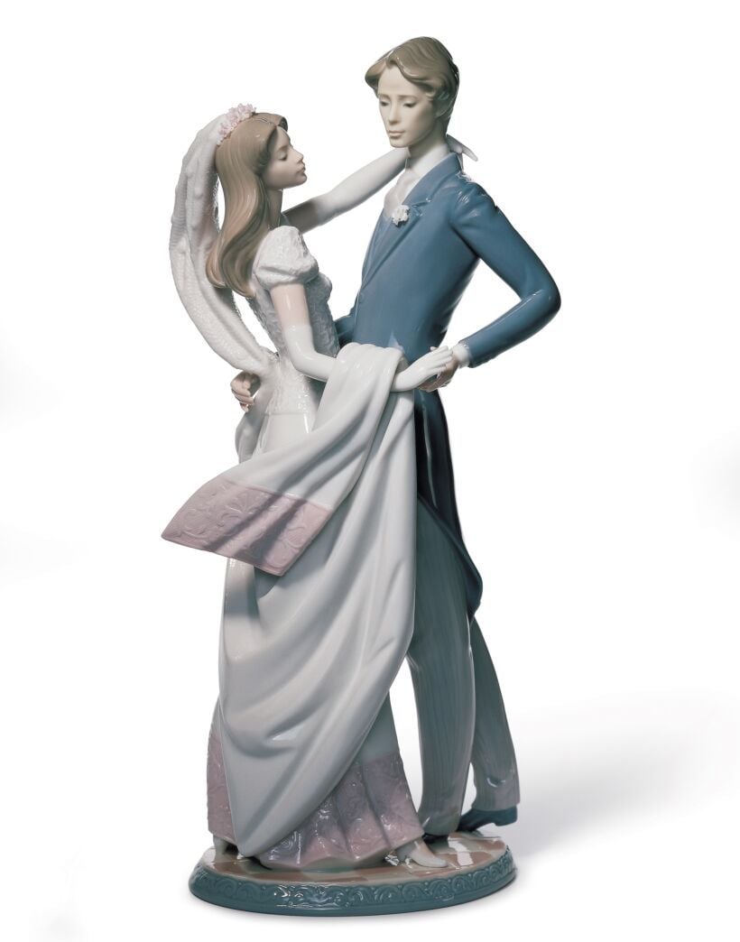 Lladro I Love You Truly Couple Çift Figürü 37 cm