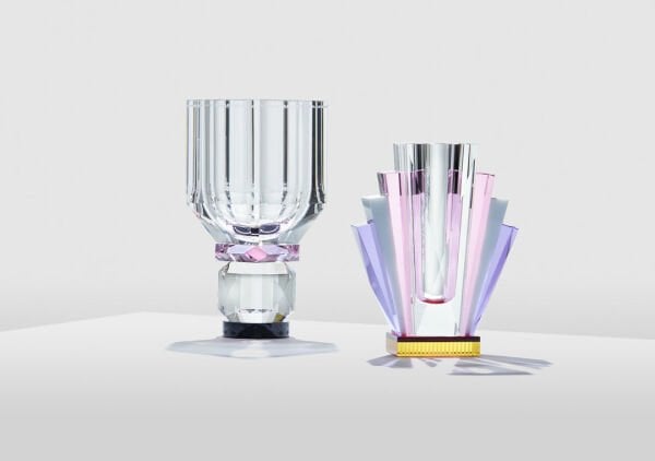 REFLECTIONS CPENHAGEN ''SOUTH BEACH VASE'' KRİSTAL  ŞEKİLLİ VAZO