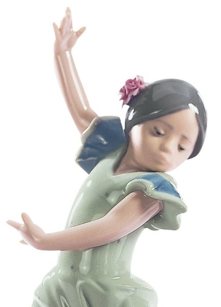Lladro Lolita Flamenco Dancer Girl Dansçı Figürü 19 cm
