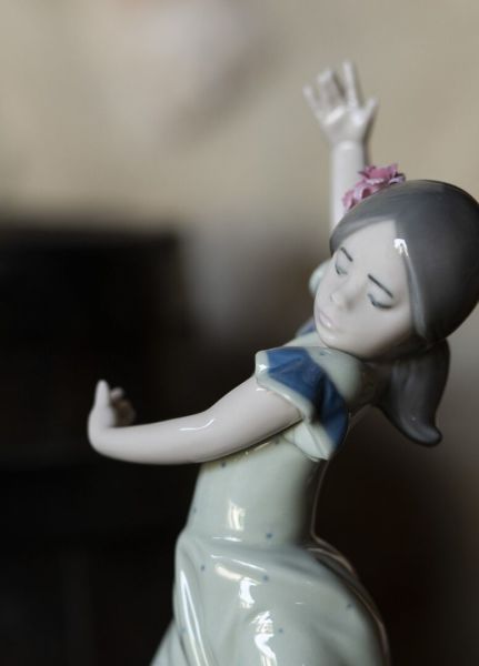 Lladro Lolita Flamenco Dancer Girl Dansçı Figürü 19 cm