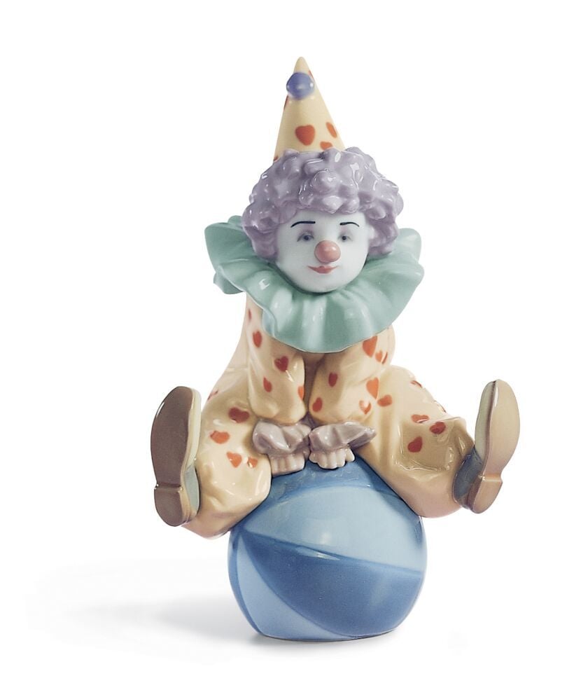 Lladro Having A Ball Clown