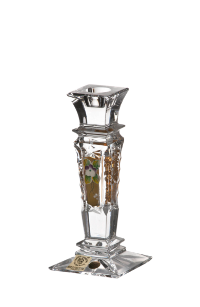 CAESAR KRİSTAL ŞAMDAN GOLD DETAYLI 15CM