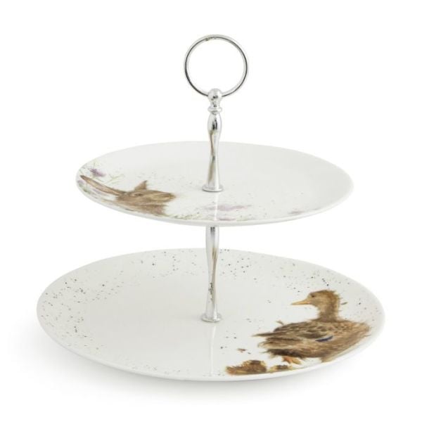 ROYAL WORCESTER WRANDALE 2 KATLI KEK STANDI ÖRDEK DESEN