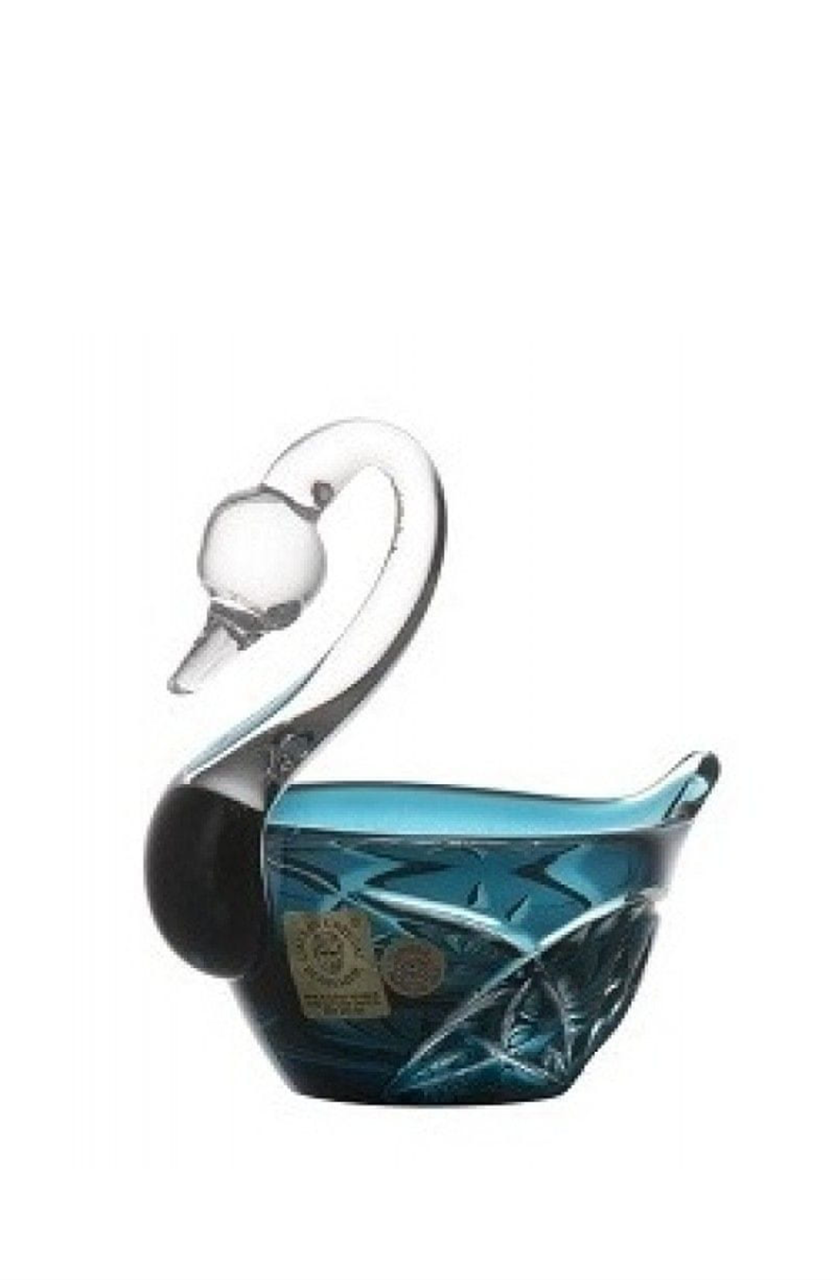 CAESAR KRİSTAL- KUĞU KASE AZUR RENKTE