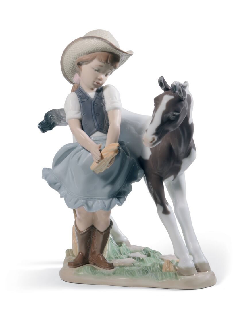 Lladro Cowgirl Porselen Figür 22 cm