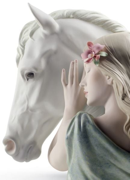 Lladro A True Friend Woman Porselen Figür 37 cm
