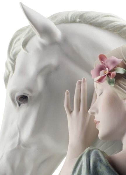 Lladro A True Friend Woman Porselen Figür 37 cm