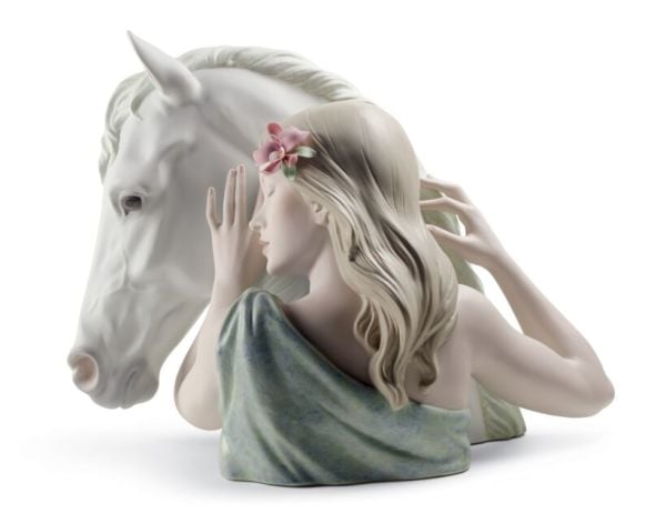 Lladro A True Friend Woman Porselen Figür 37 cm
