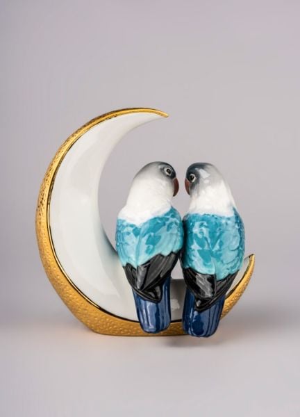 Lladro Fly Me To The Moon Birds