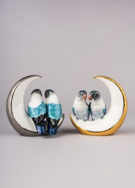 Lladro Fly Me To The Moon Birds Kuş Figürü 16 cm