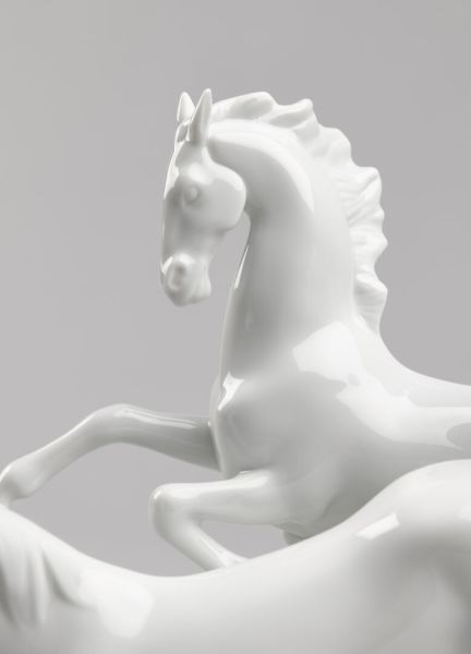 Lladro Horses Galloping At Heykeli 30 cm