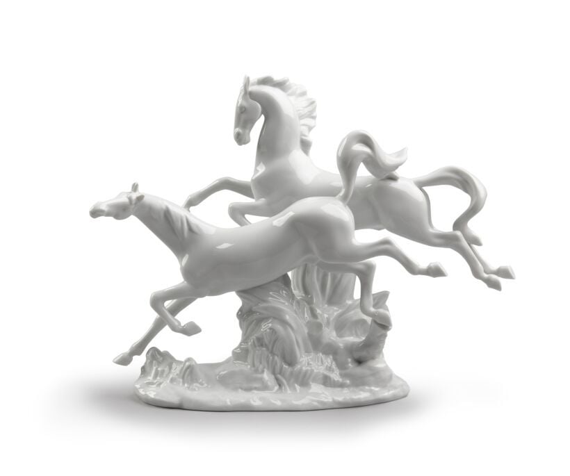 Lladro Horses Galloping