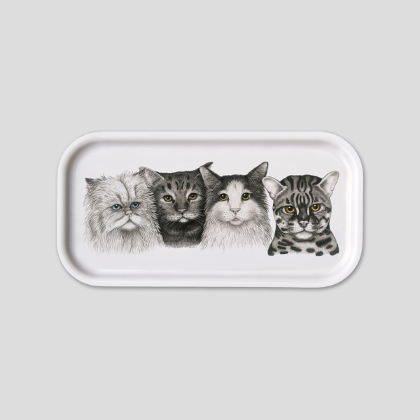 Charlotte Nicolin  Tepsi Cats 43*22cm