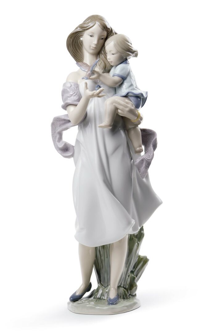 Lladro Look Mommy Porselen Figür 35 cm