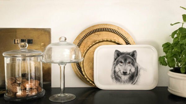 Charlotte Nicolin Tepsi Woolfie The Woolf 43*33cm