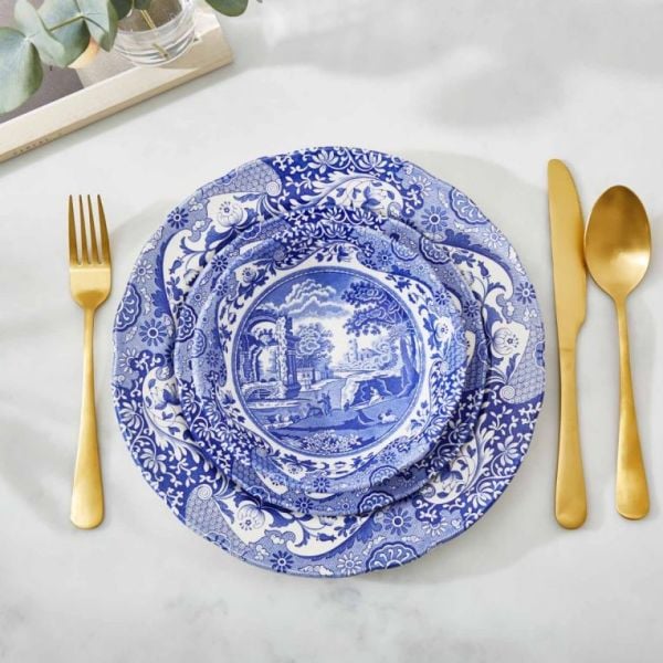 Spode Blue İtalian 27 Cm Düz Yemek Tabağı