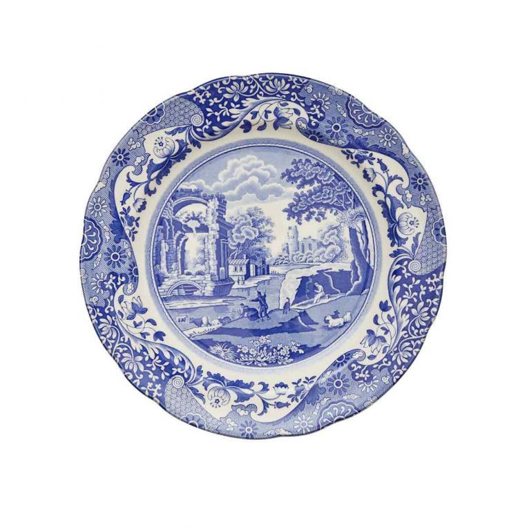 Spode Blue İtalian 27 Cm Düz Yemek Tabağı