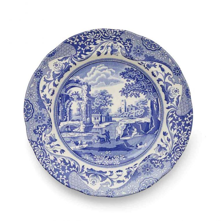 Spode Blue Italian Düz Pasta Tabağı 23 cm