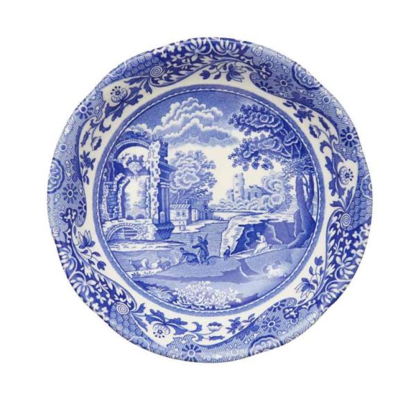 Spode Blue Italian Düz Kenarlı Supla 32 cm