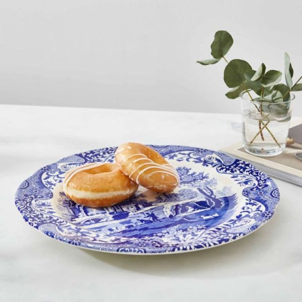 Spode Blue Italian Düz Kenarlı Supla 32 cm