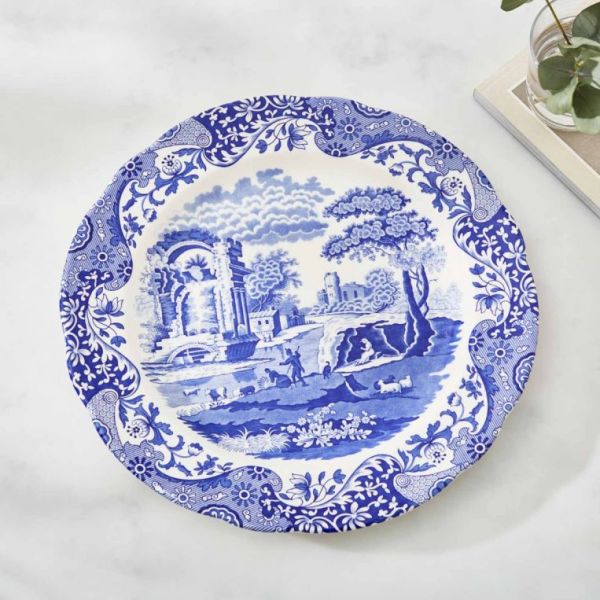 Spode Blue Italian Düz Kenarlı Supla 32 cm