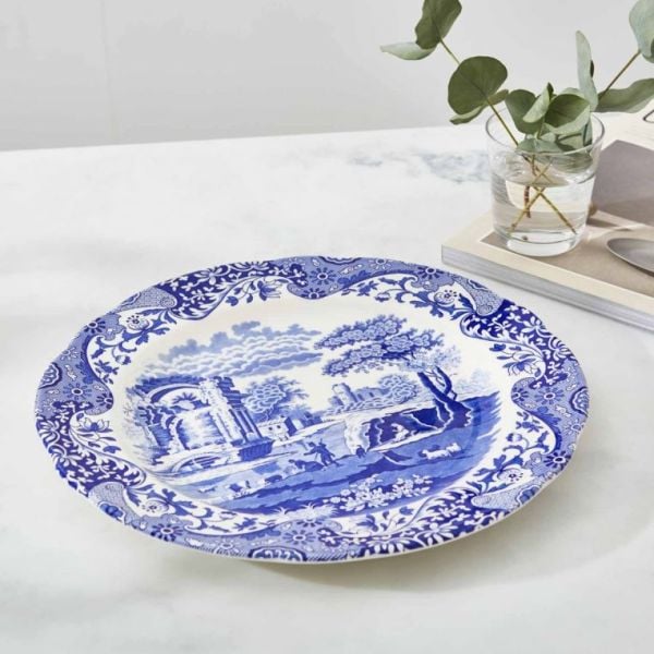 Spode Blue İtalian 32 Cm Supla (KENARI DÜZ SUPLA)