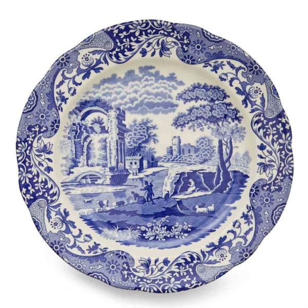 Spode Blue Italian Düz Kenarlı Supla 32 cm