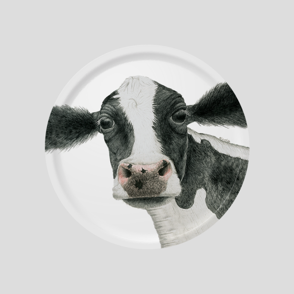 Charlotte Nicolin Tepsi Rosa The Cow 36 cm