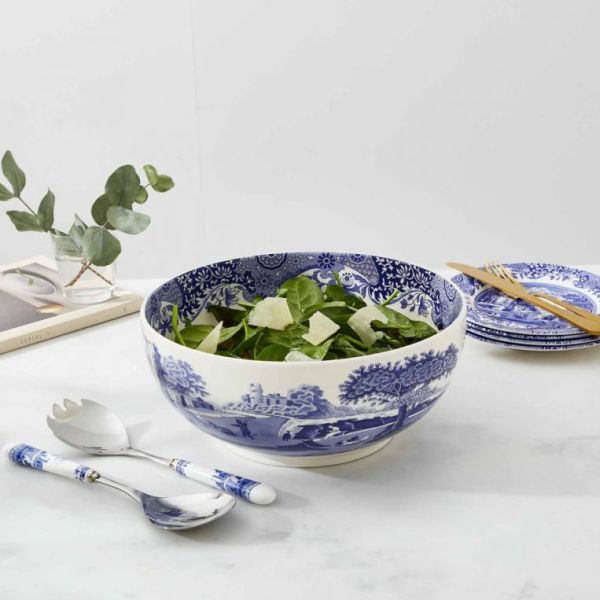Spode Blue Italian Yuvarlak Salata Servisi 27,5 cm