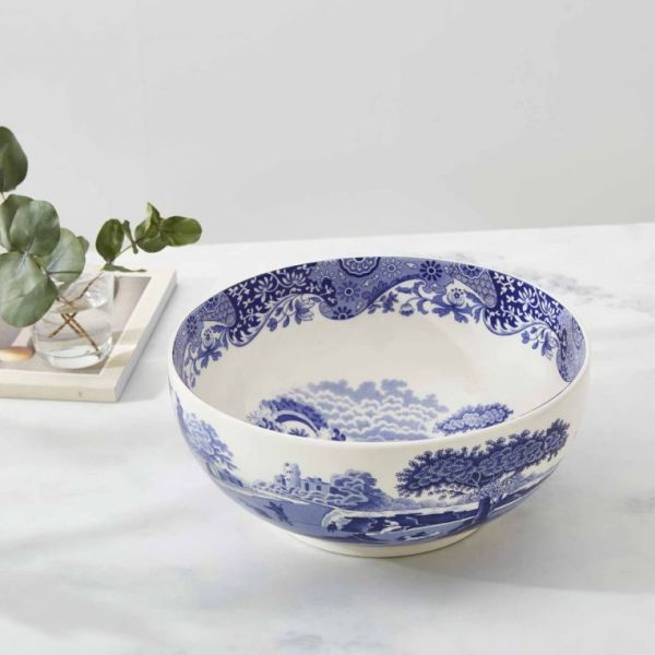 Spode Blue Italian Yuvarlak Salata Servisi 27,5 cm