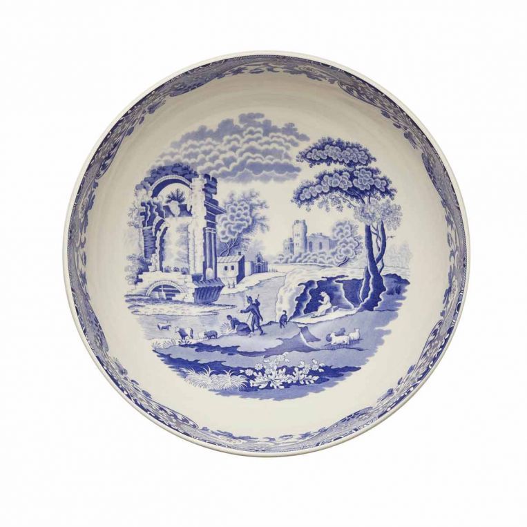 Spode Blue Italian Yuvarlak Salata Servisi 27,5 cm