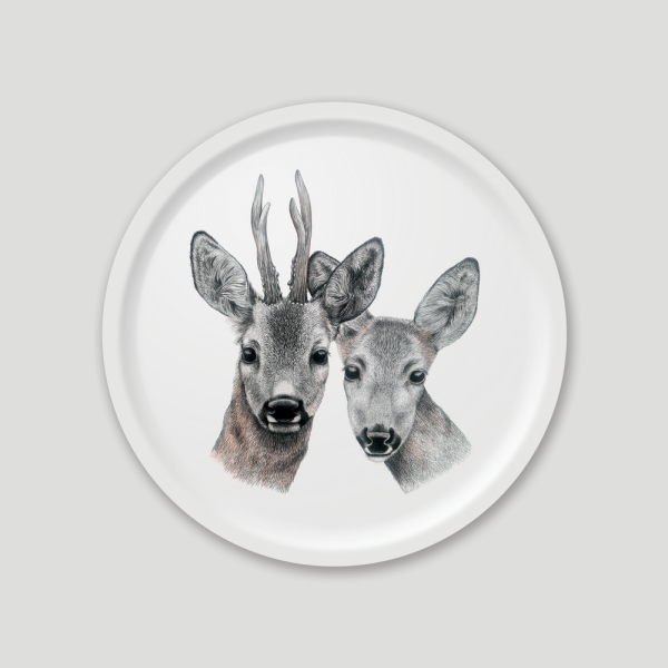 Charlotte Nicolin Tepsi Gustave & Veronica The Deers 36cm