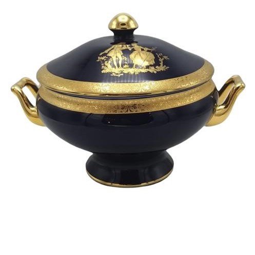 LİMOGES KAPAKLI ÇORBA TENCERESİ LACİVERT 30 CM