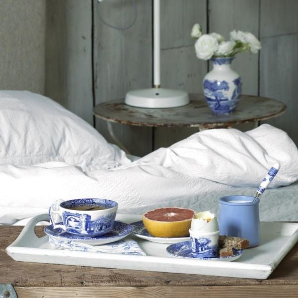 Spode Blue Italian Çay Fincanı ve Tabağı 200 ml