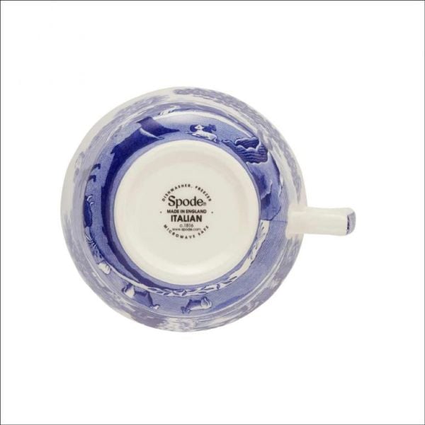 Spode Blue Italian Büyük Çay Fincanı ve Tabağı 280 ml