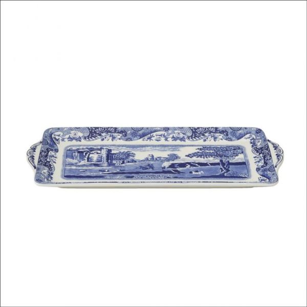 Spode Blue Italian Porselen Tepsi 33 cm