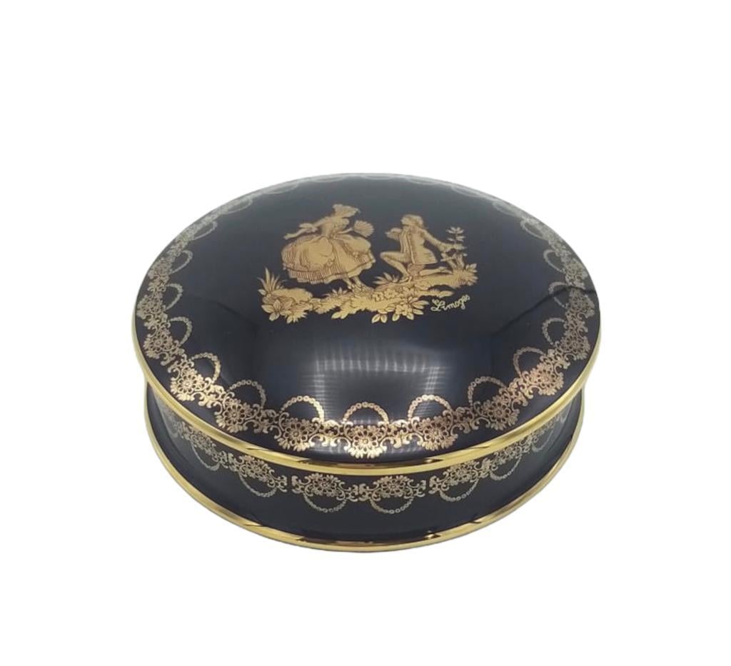 LİMOGES KAPAKLI KUTU 16 CM