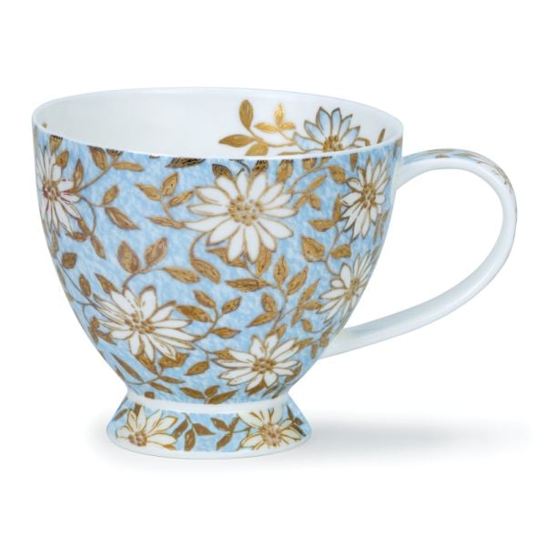 Dunoon Kupa Aqua Çiçek Desenli Sky
