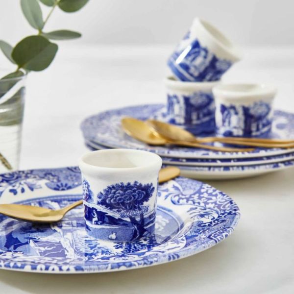 Spode Blue Italian Yumurtalık ve Baharatlık 4,5 cm