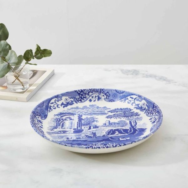 Spode- Blue İtalian-  Hafif Derin Büyük Makarna Tabağı (30 cm)