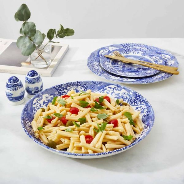 Spode- Blue İtalian-  Hafif Derin Büyük Makarna Tabağı (30 cm)